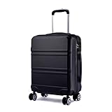 KONO Handgepäck Koffer Trolleys 55cm Leicht Hartschalenkoffer Reisekoffer mit 4 Rollen und TSA...
