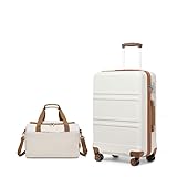 KONO 55cm Handgepäck-Koffer Trolley Set 2 Teilig Gepäcksets, Kleiner Koffer mit Rollen Handgepäck...